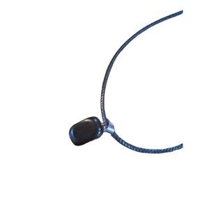 Square Natural Stone Pendant Necklace on Rope Chain